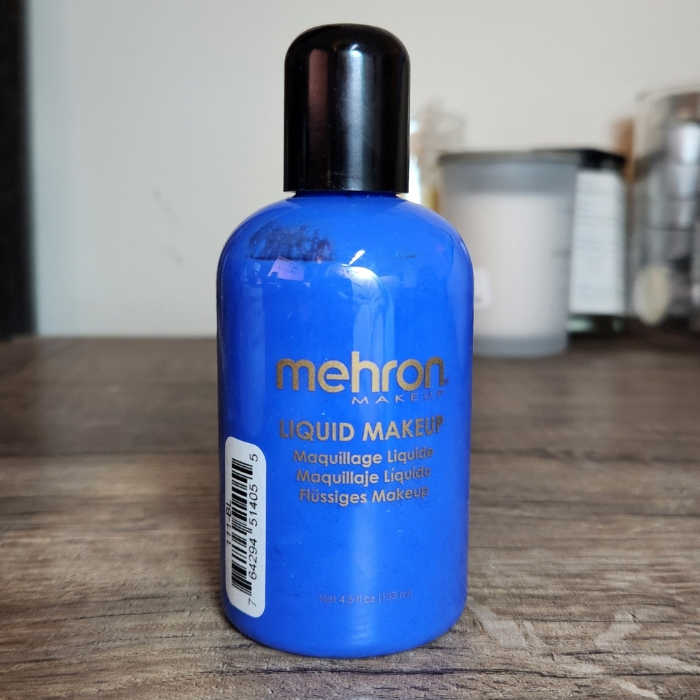 Mehron Makeup Liquid Makeup | Face Paint and Body Paint 4.5 oz (133 ml) Blue